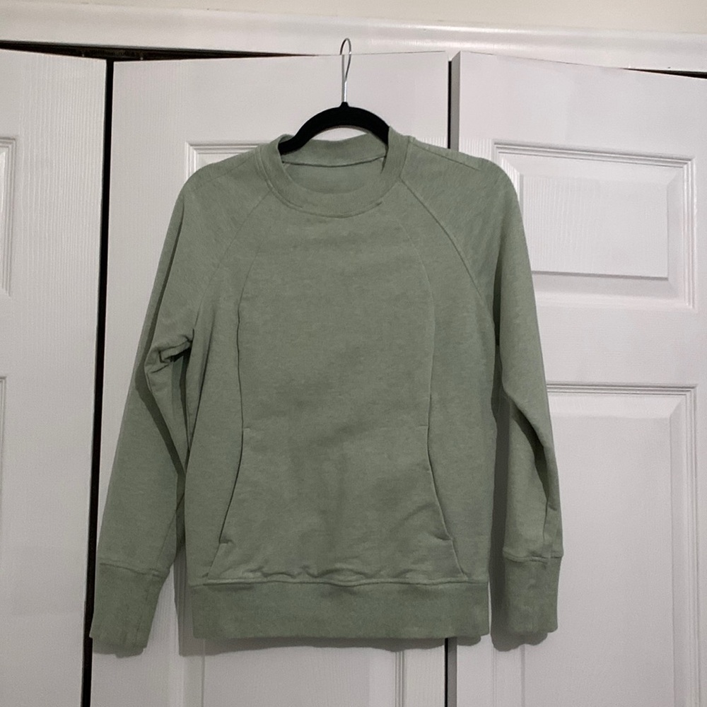 Green lululemon crewneck sweatshirt